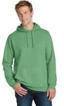 Port & Company Adult Unisex 8.6-ounce, 80/20 Cotton Poly Beach Wash Garment-Dyed Pullover Hooded Sweatshirt